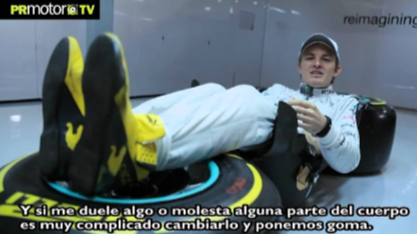 Nico Rosberg nos muestra su butaca en el F1